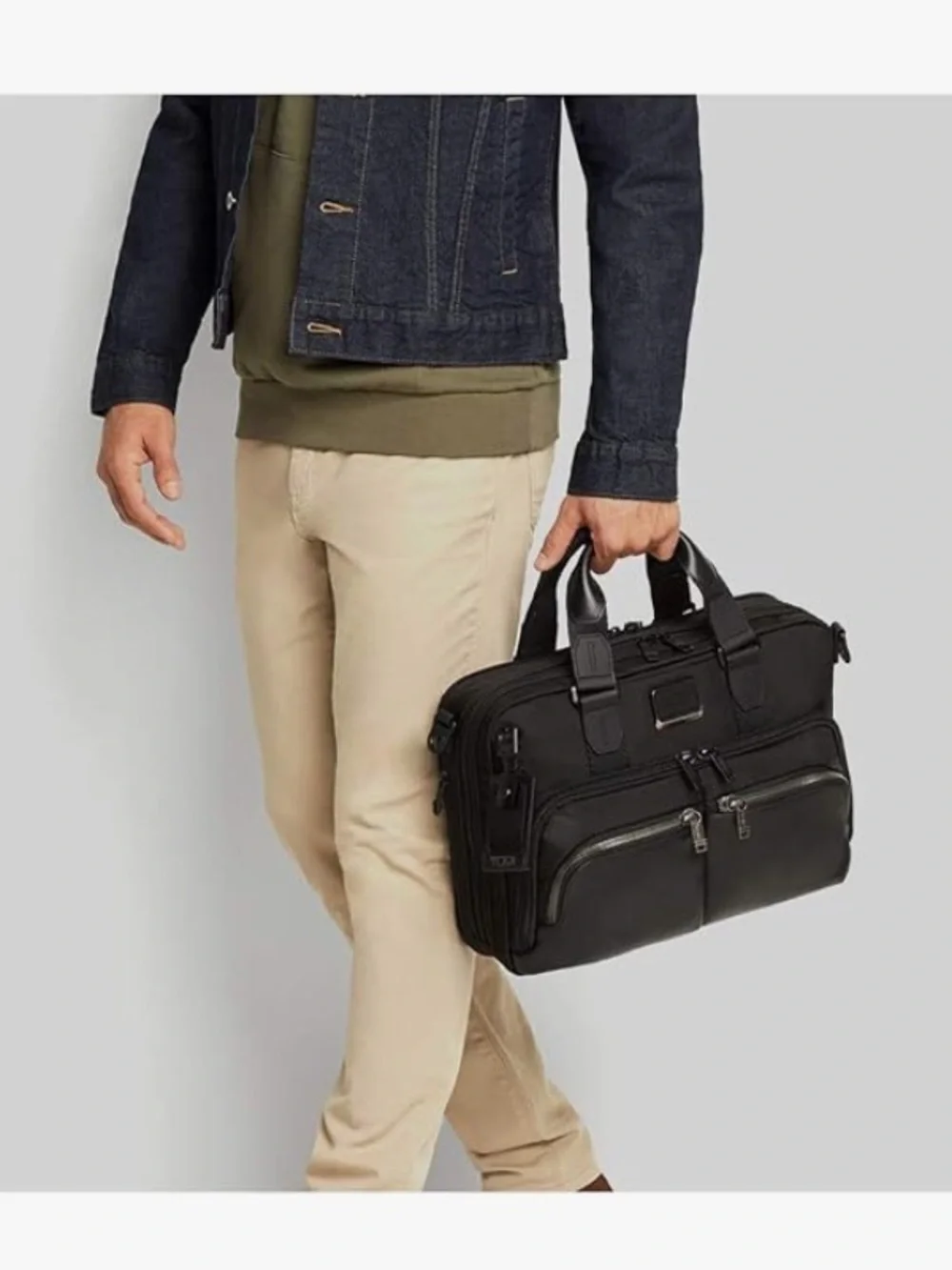 TUMI Alpha Bravo Albany Slim Commuter Briefcase in Anthracite